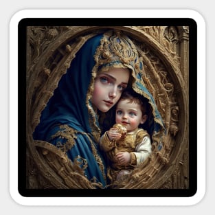 Madonna and Child Sticker